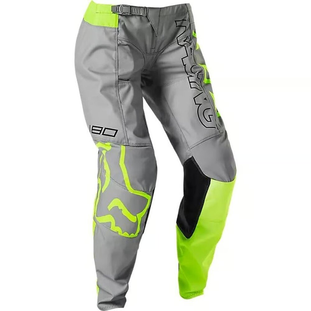 New Fox Racing Women's 180 Skew Pants Size 2 Steel Grey & Leopard